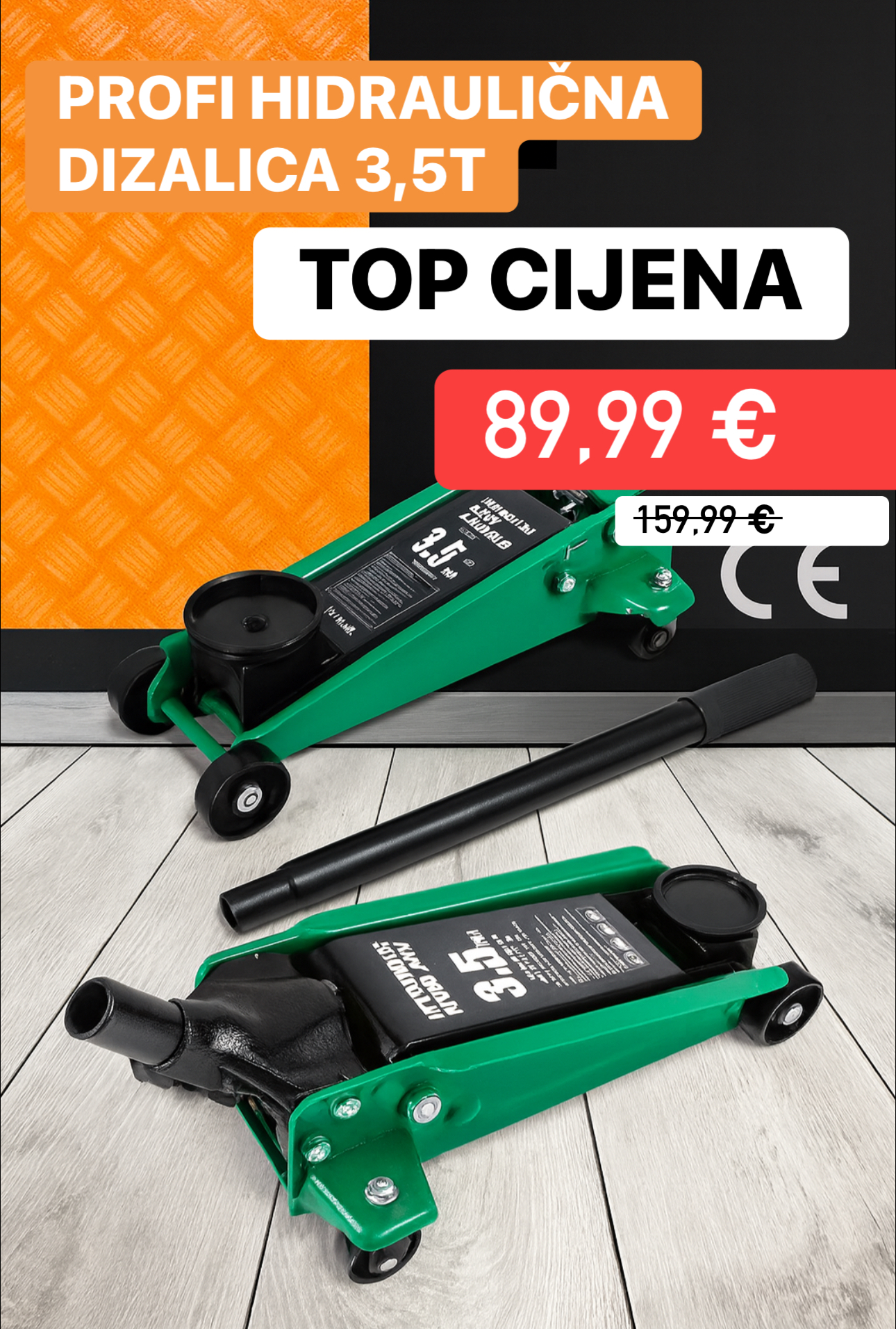 Hidraulična Podna Dizalica 3,5T