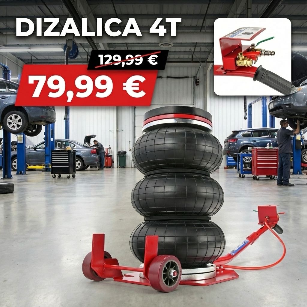 PNEUMATSKA PODNA DIZALICA 4 TONE